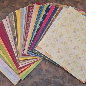 ASSORTED Patterned 12" X 12" Craft, Scrapbook, Card Making Paper, 162 Sheets